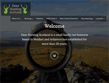 Tablet Screenshot of deerhuntingscotland.com